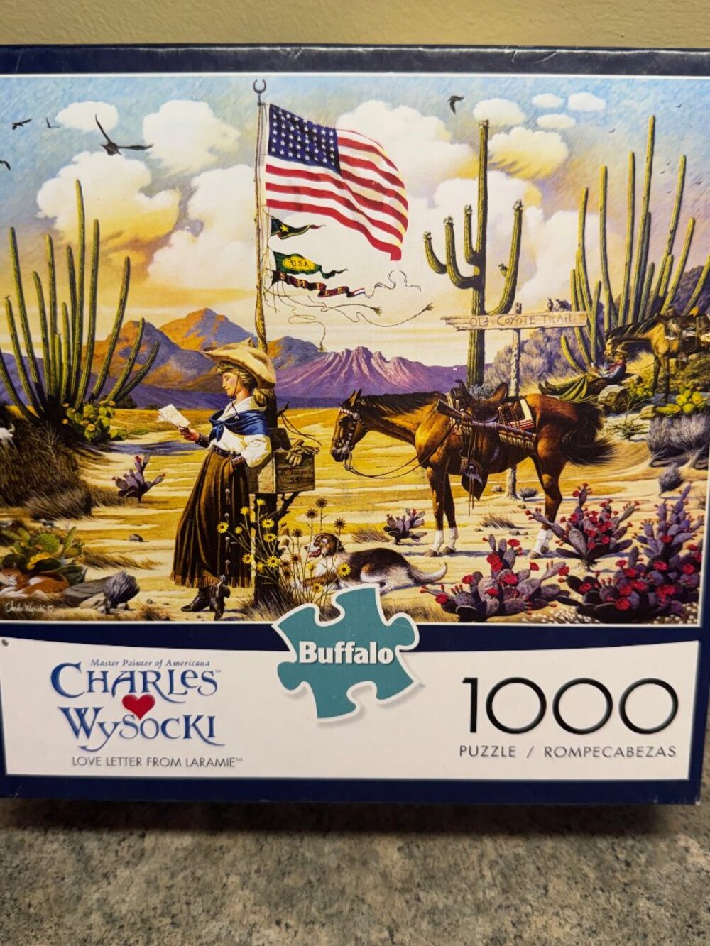 Charles Wysocki "Love Letter from Laramie" 1000 Piece Puzzle